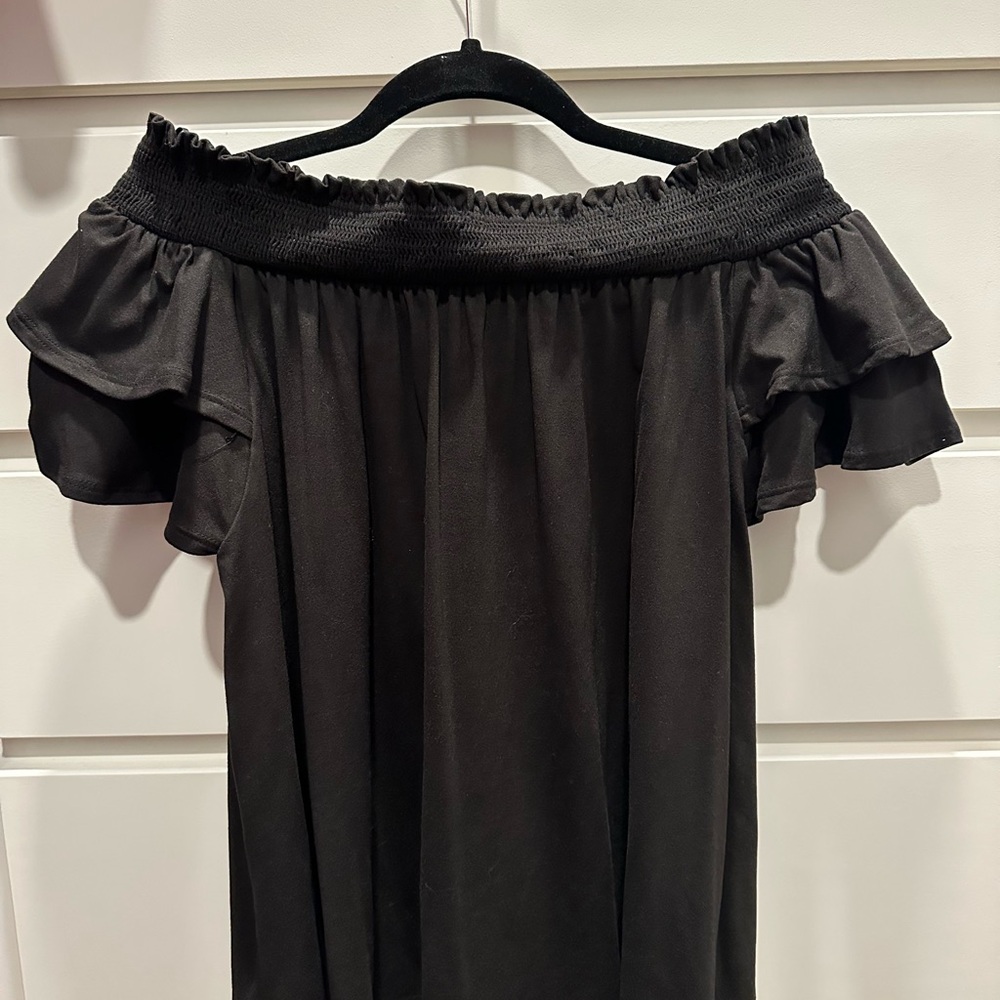 The Impeccable Pig Black Off-Shoulder Blouse